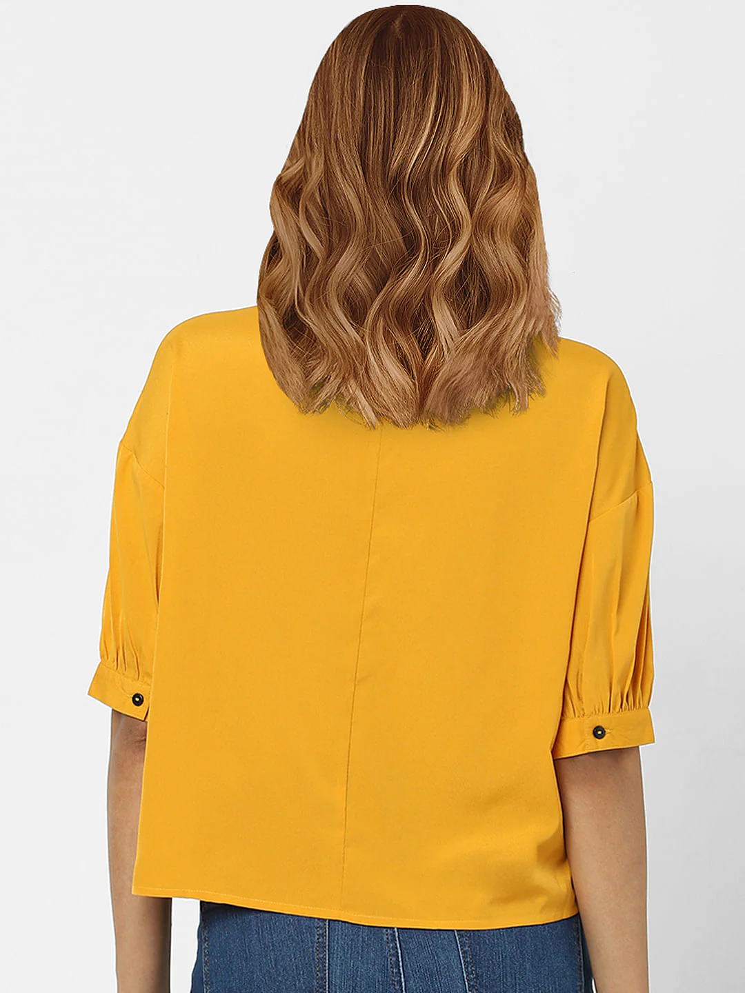 Yellow V-Neck Top - Image 3