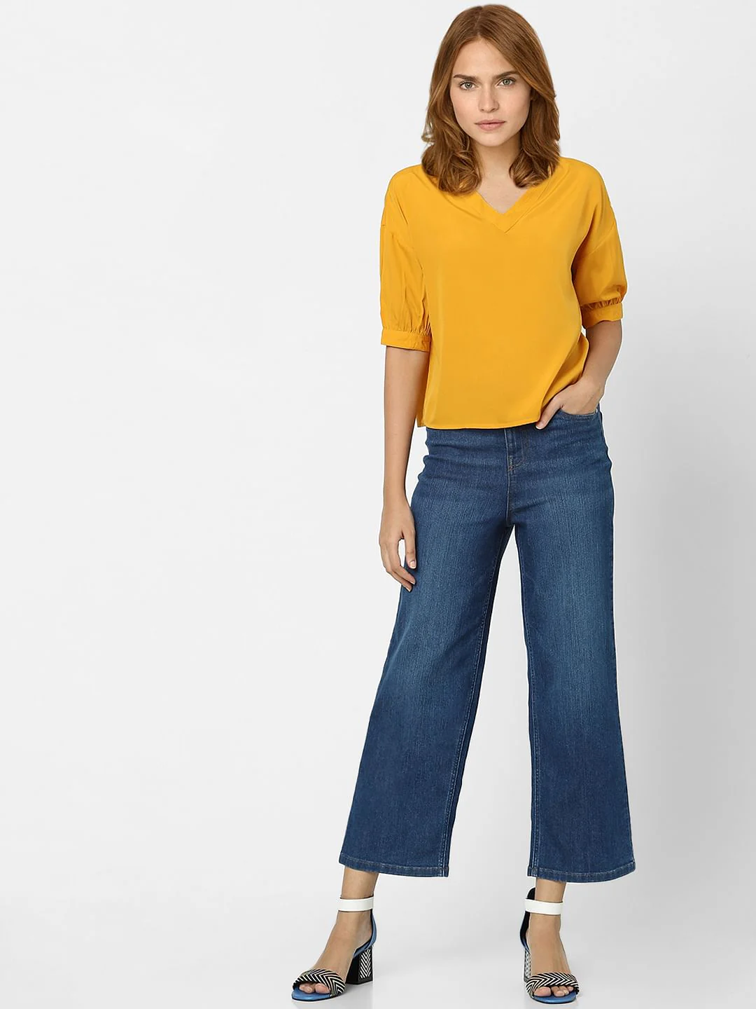 Yellow V-Neck Top - Image 4