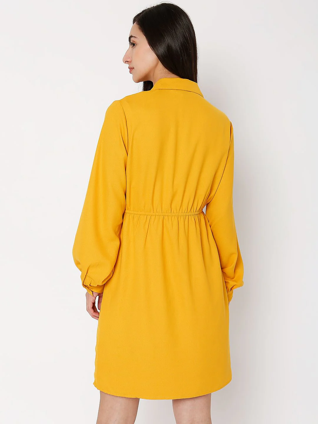 Yellow Shirt Dress - Image 3