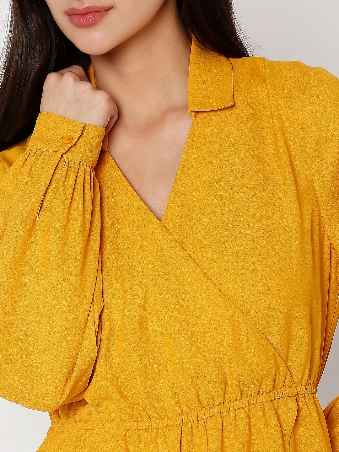 Yellow Shirt Dress - Image 5