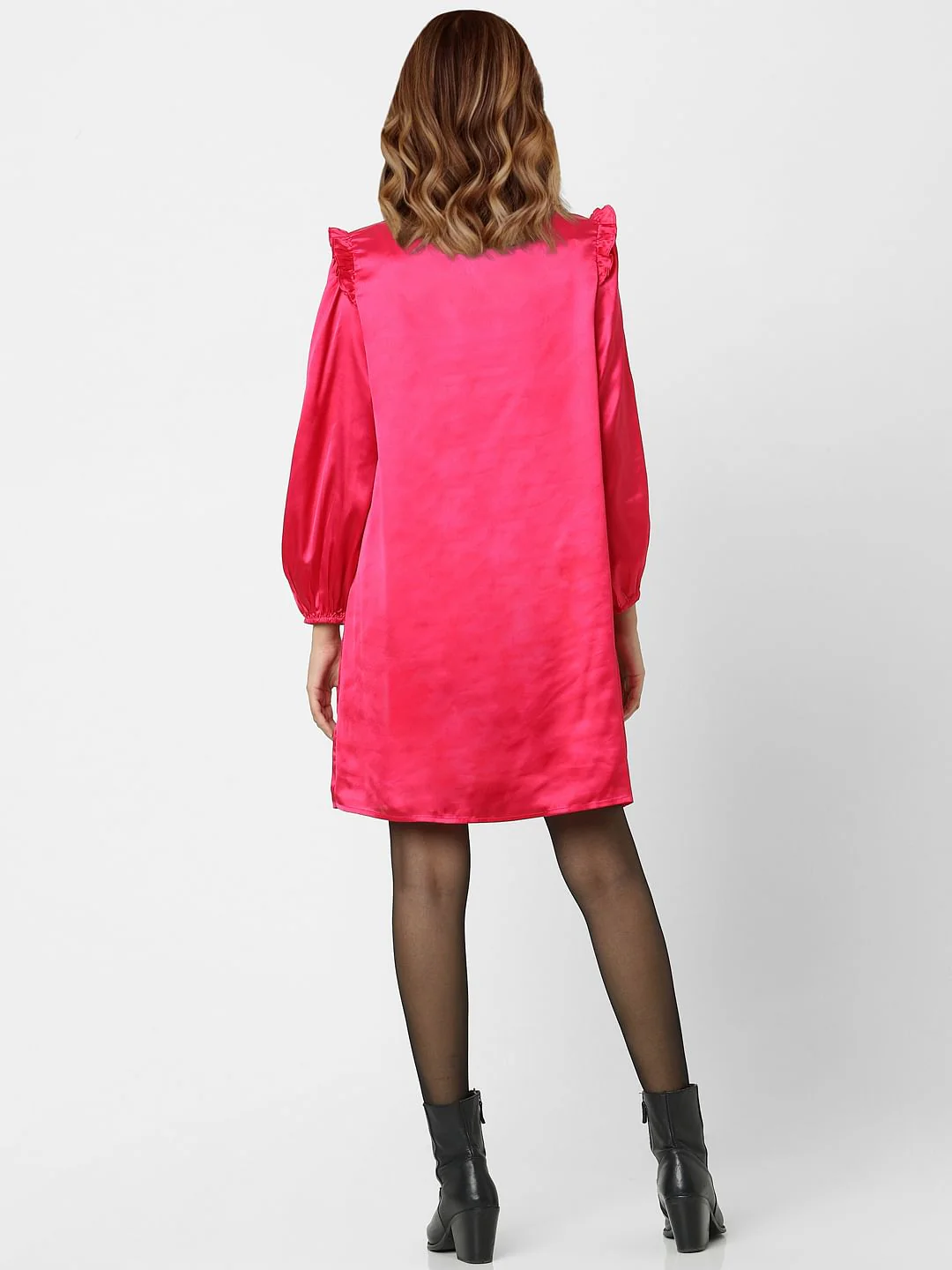 Fuchsia Shirt Dress - Image 3