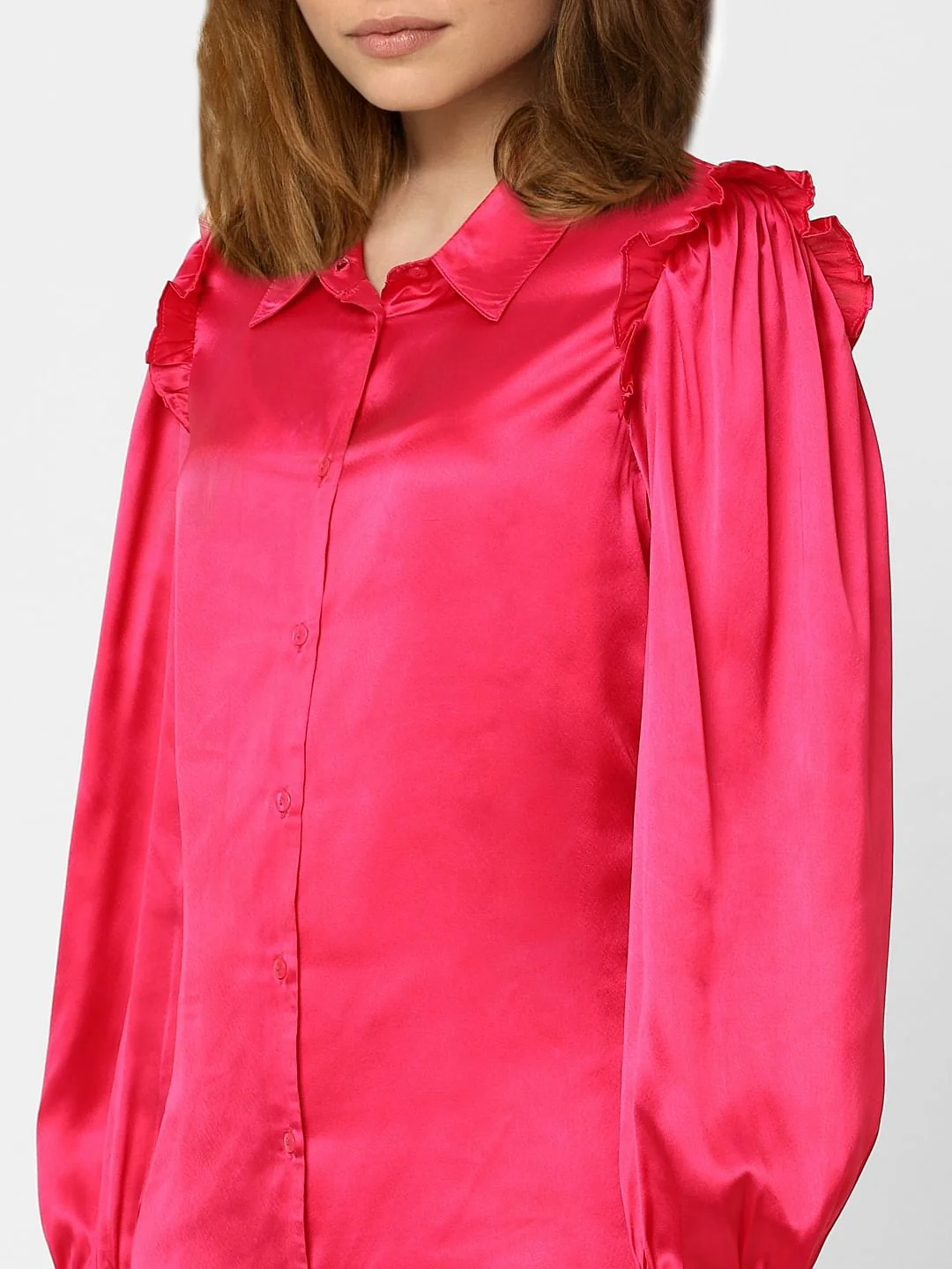 Fuchsia Shirt Dress - Image 4