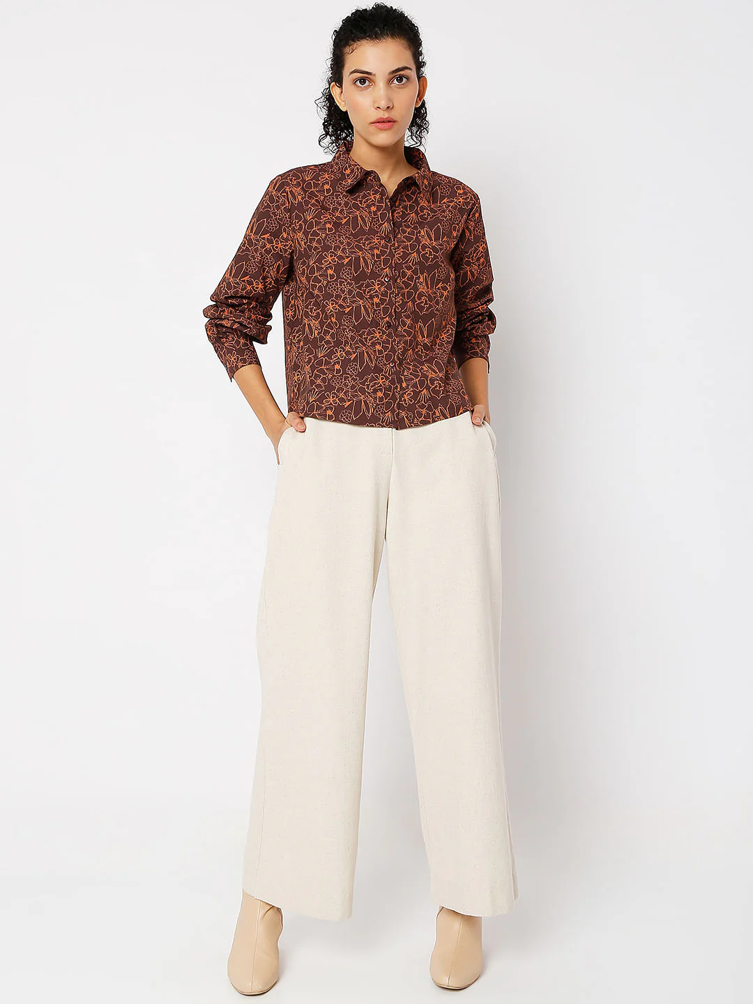 Brown Floral Shirt - Image 4