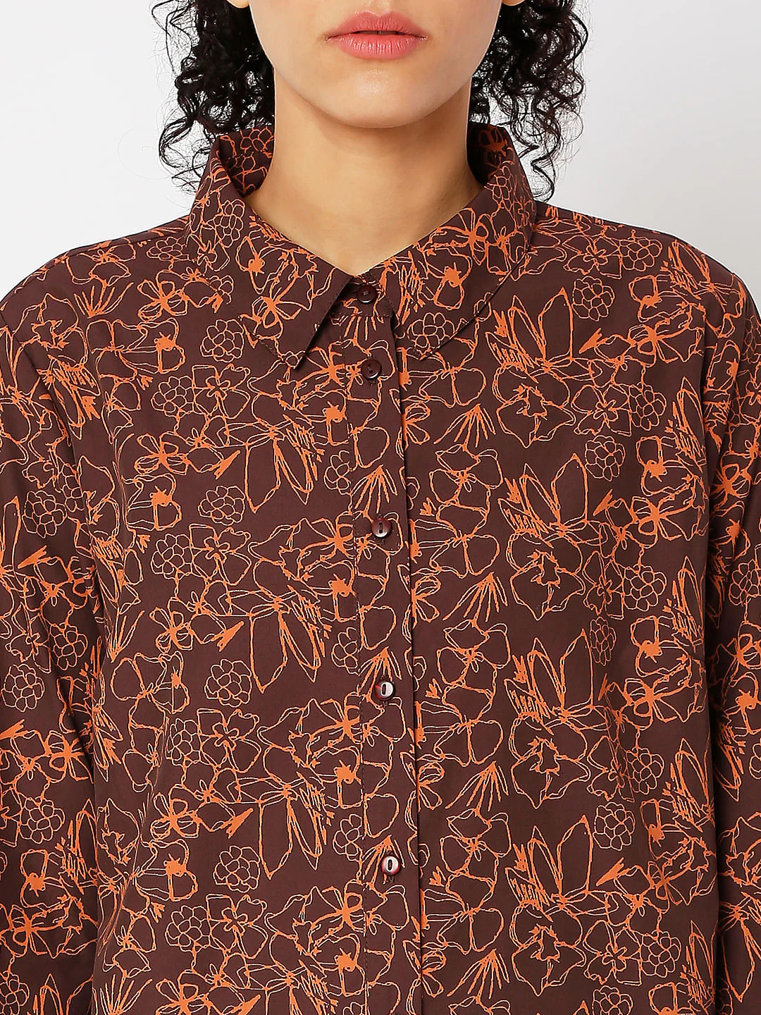 Brown Floral Shirt - Image 5