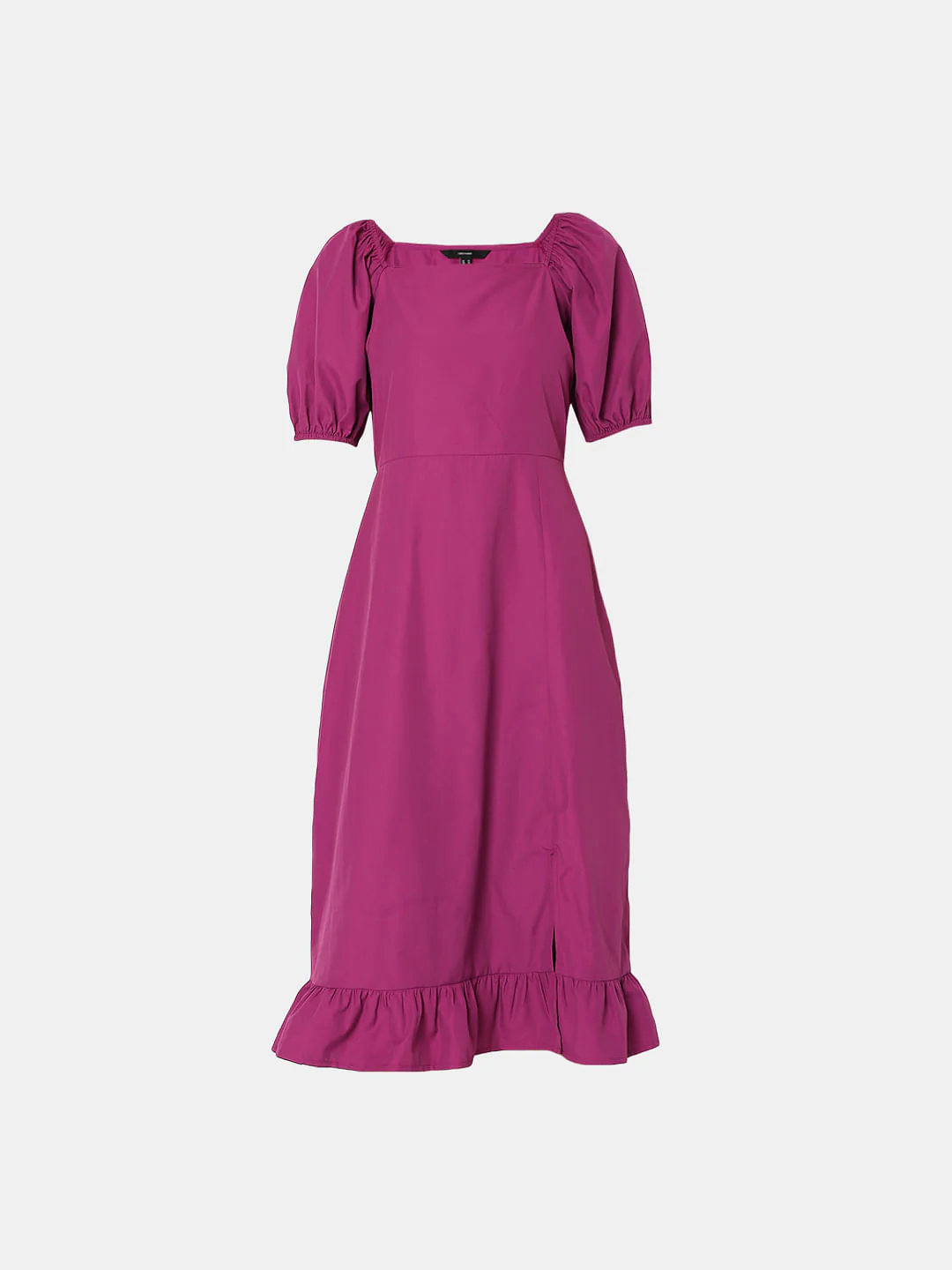 Purple Square Neck Midi Dress - Image 5