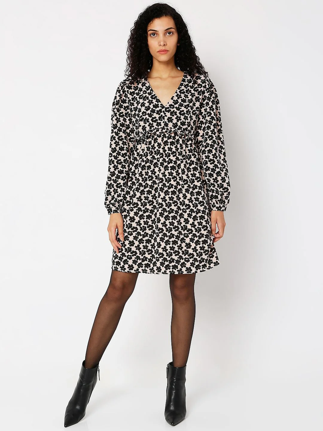 Pink Floral Shift Dress