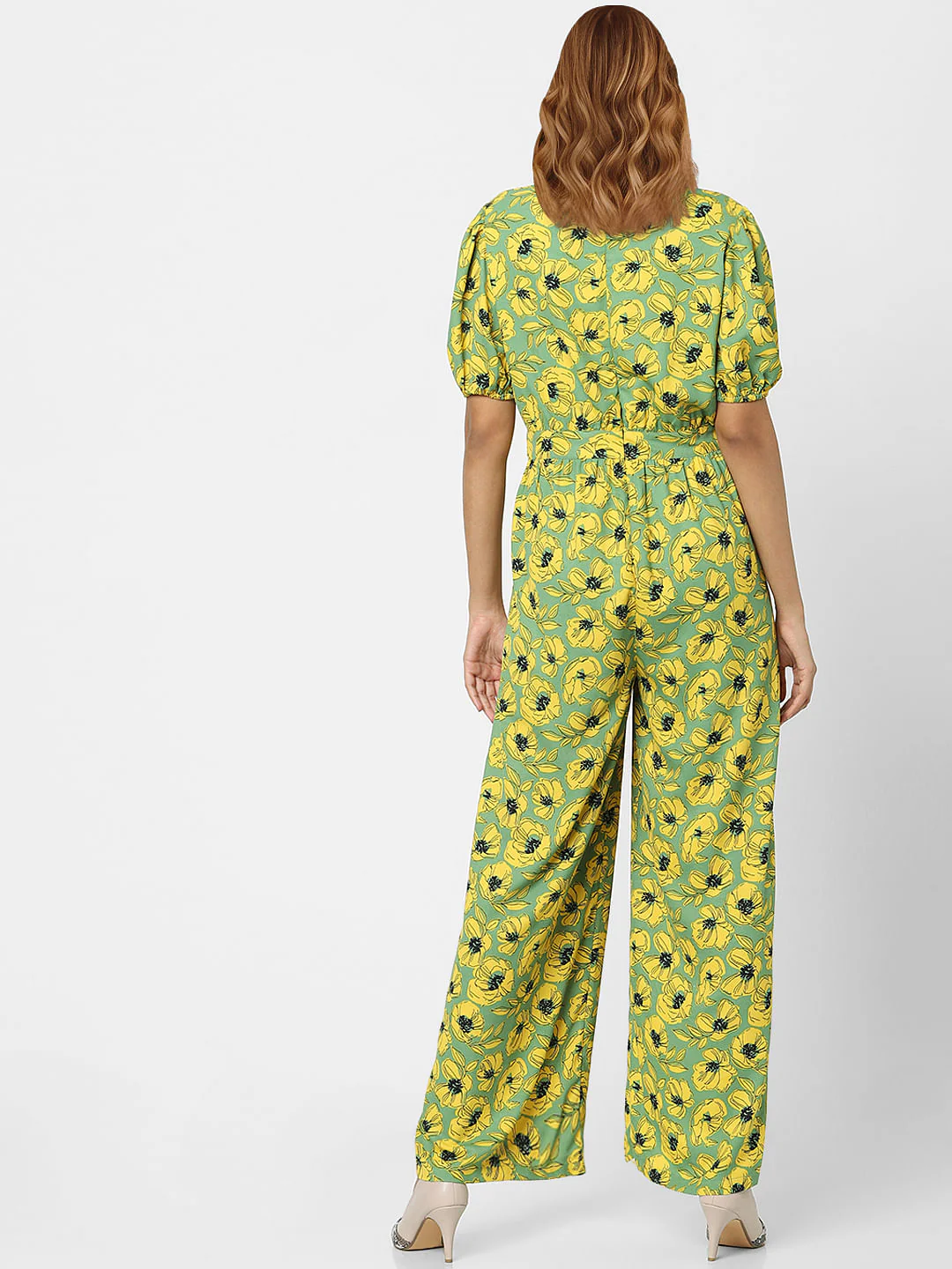 Green Floral Jumpsuit - Image 3