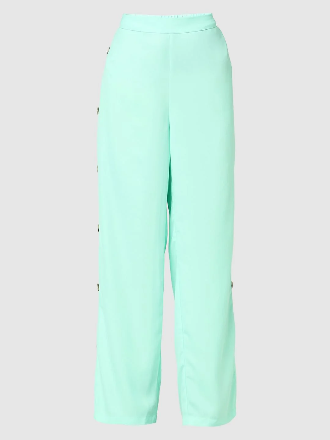 Green High Rise Flared Pants - Image 6