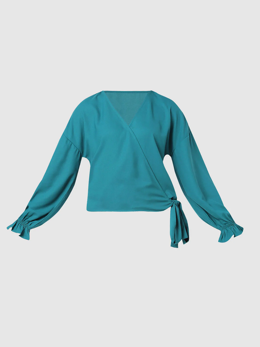 Blue Wrap Top - Image 6