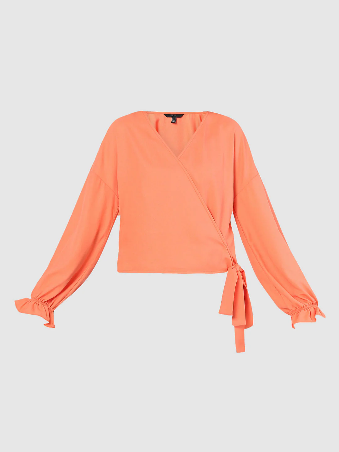 Orange Wrap Top - Image 6