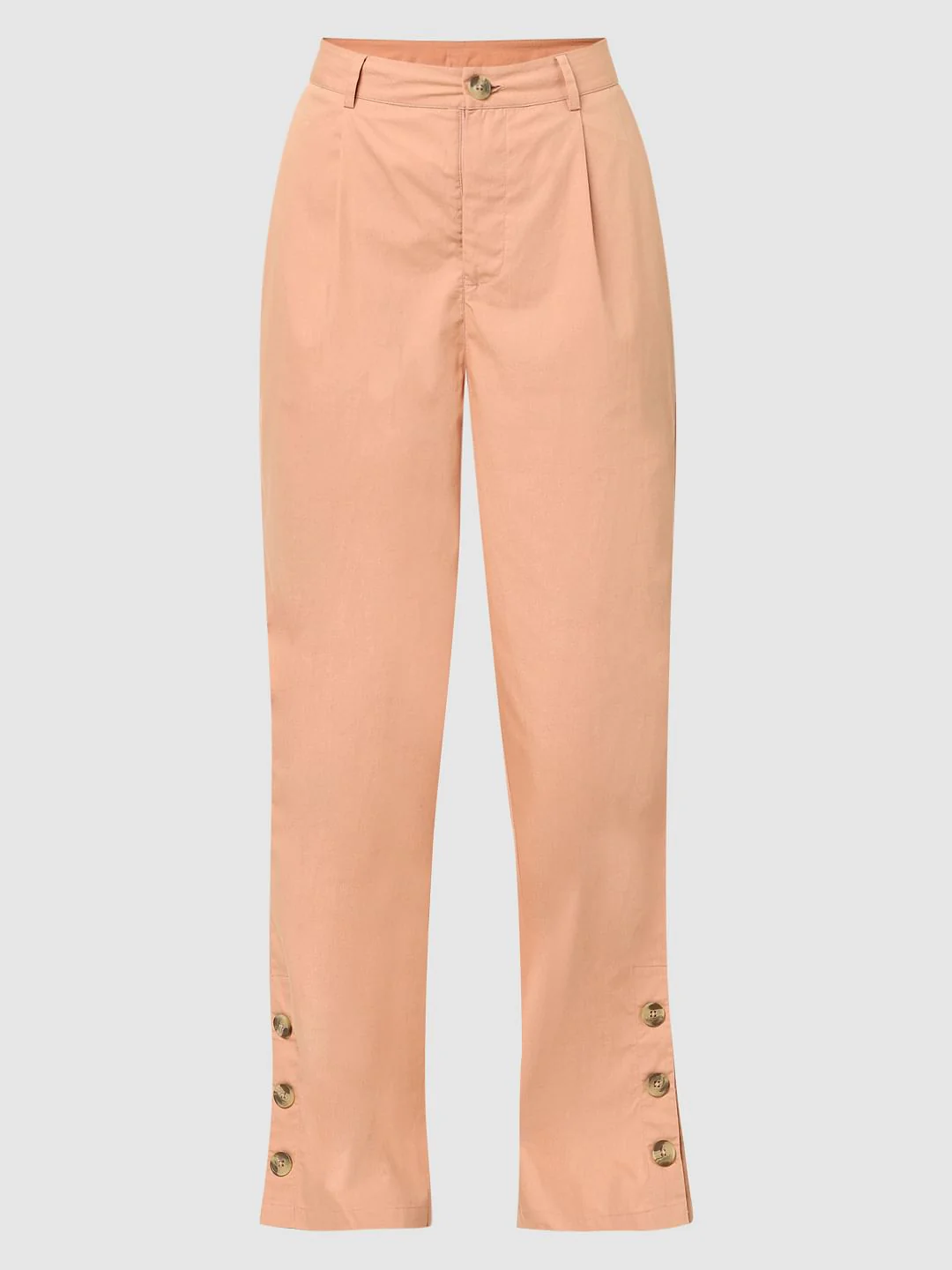 Peach High Rise Straight Fit Pants - Image 6