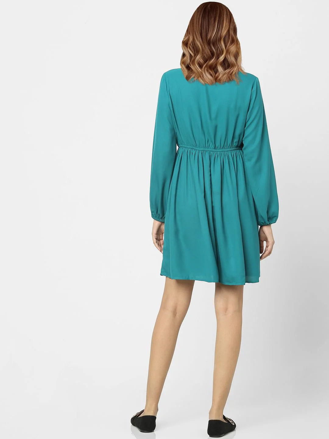 Green Shirt Dress - Image 3
