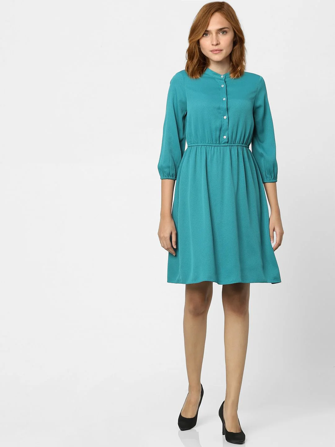 Green Shirt Dress - Image 4