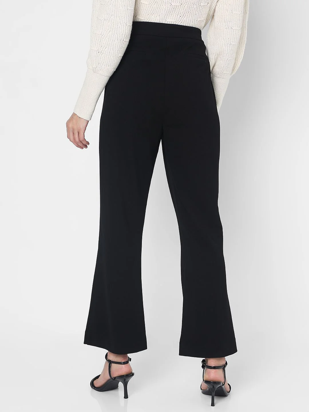 Black High Rise Bootcut Pants - Image 4