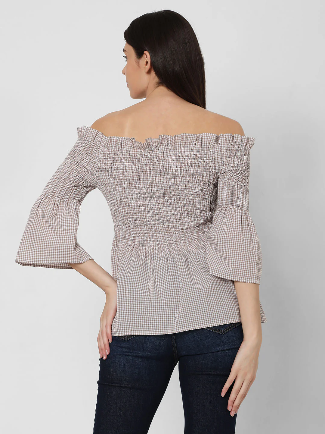 Beige Off-Shoulder Top - Image 3