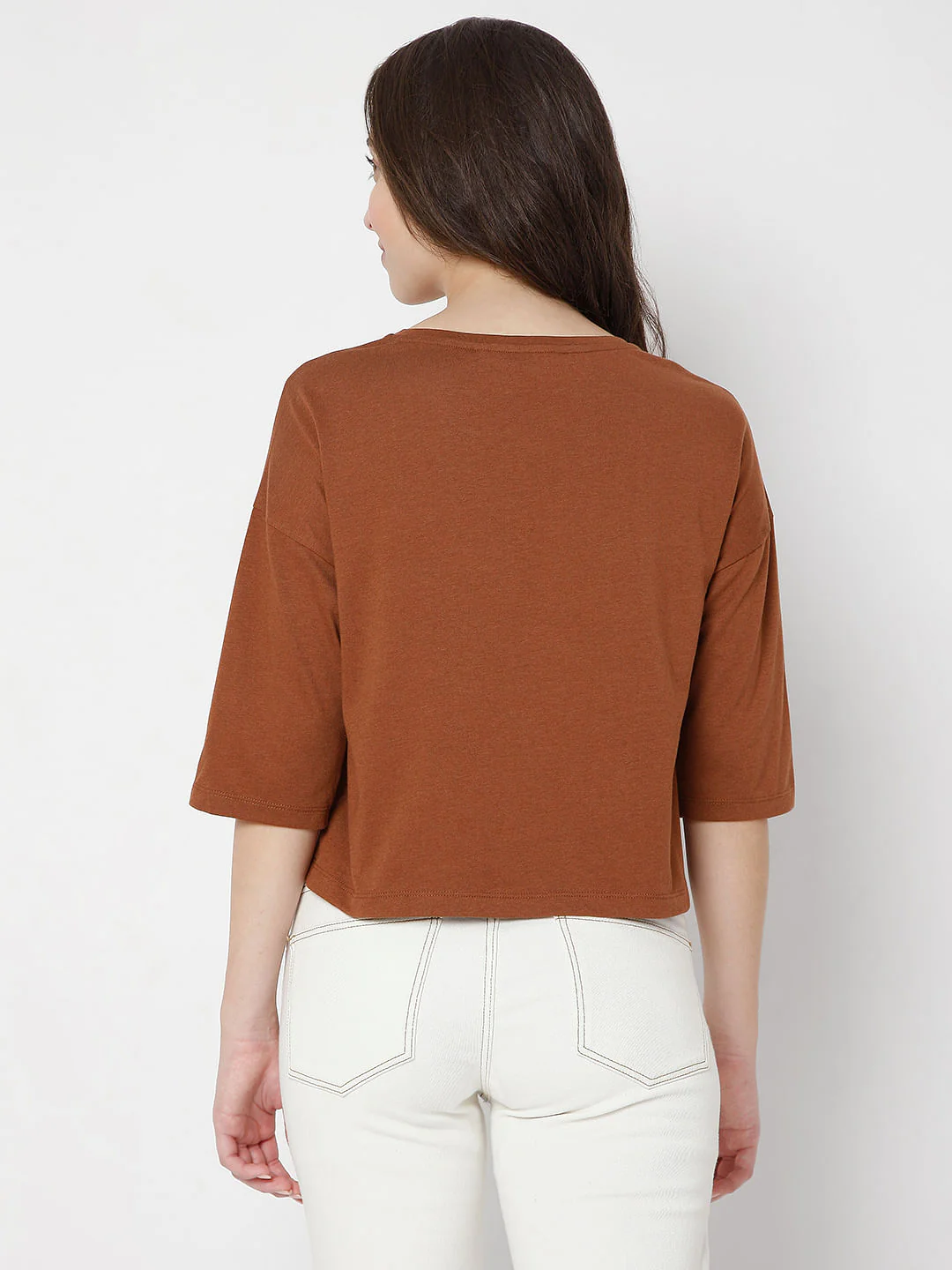 Brown Graphic Print T-Shirt - Image 4