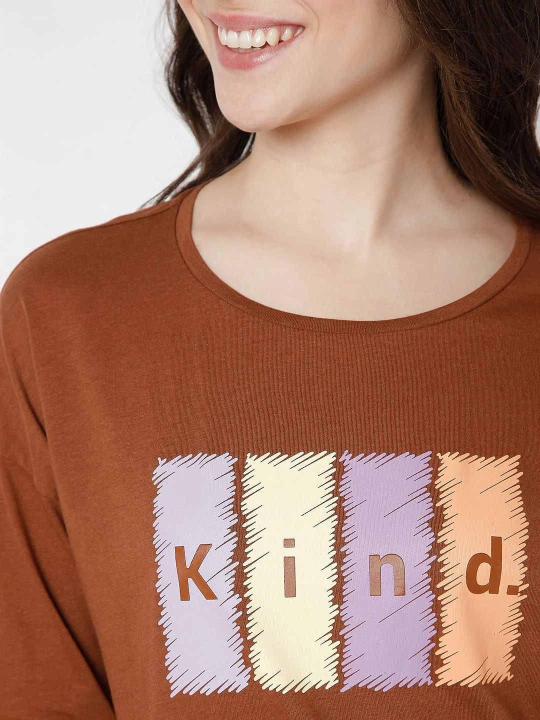 Brown Graphic Print T-Shirt - Image 6