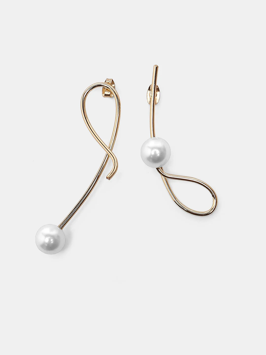 Golden Pearl Earrings - Image 2
