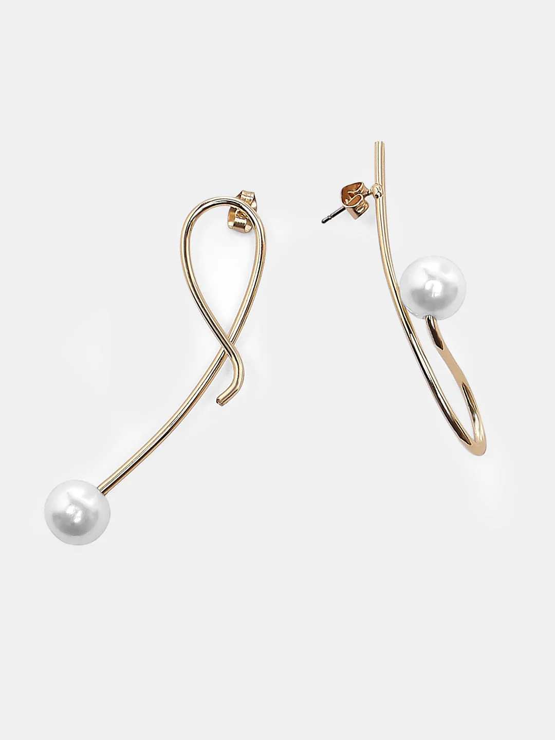 Golden Pearl Earrings - Image 3