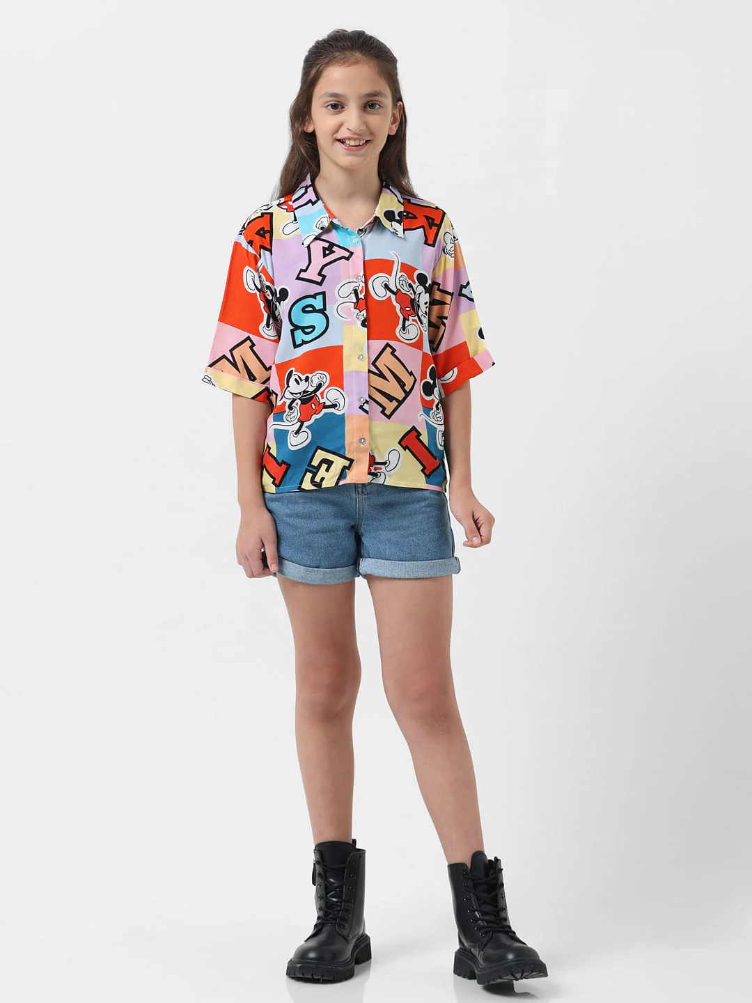 Girl X Disney White Colourblocked Shirt - Image 5