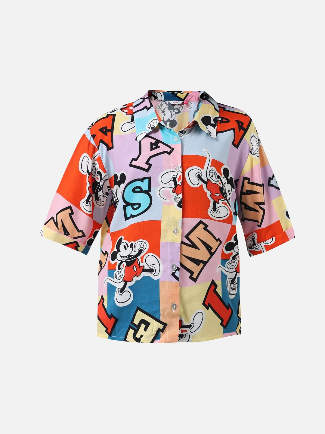 Girl X Disney White Colourblocked Shirt - Image 6