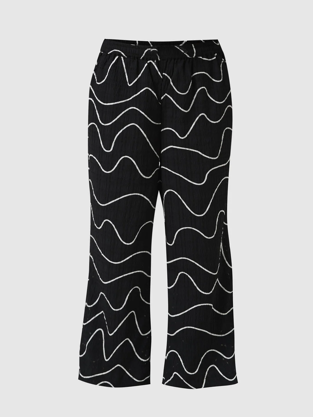 Girl Black Printed Co-Ord Set Pants - Image 5