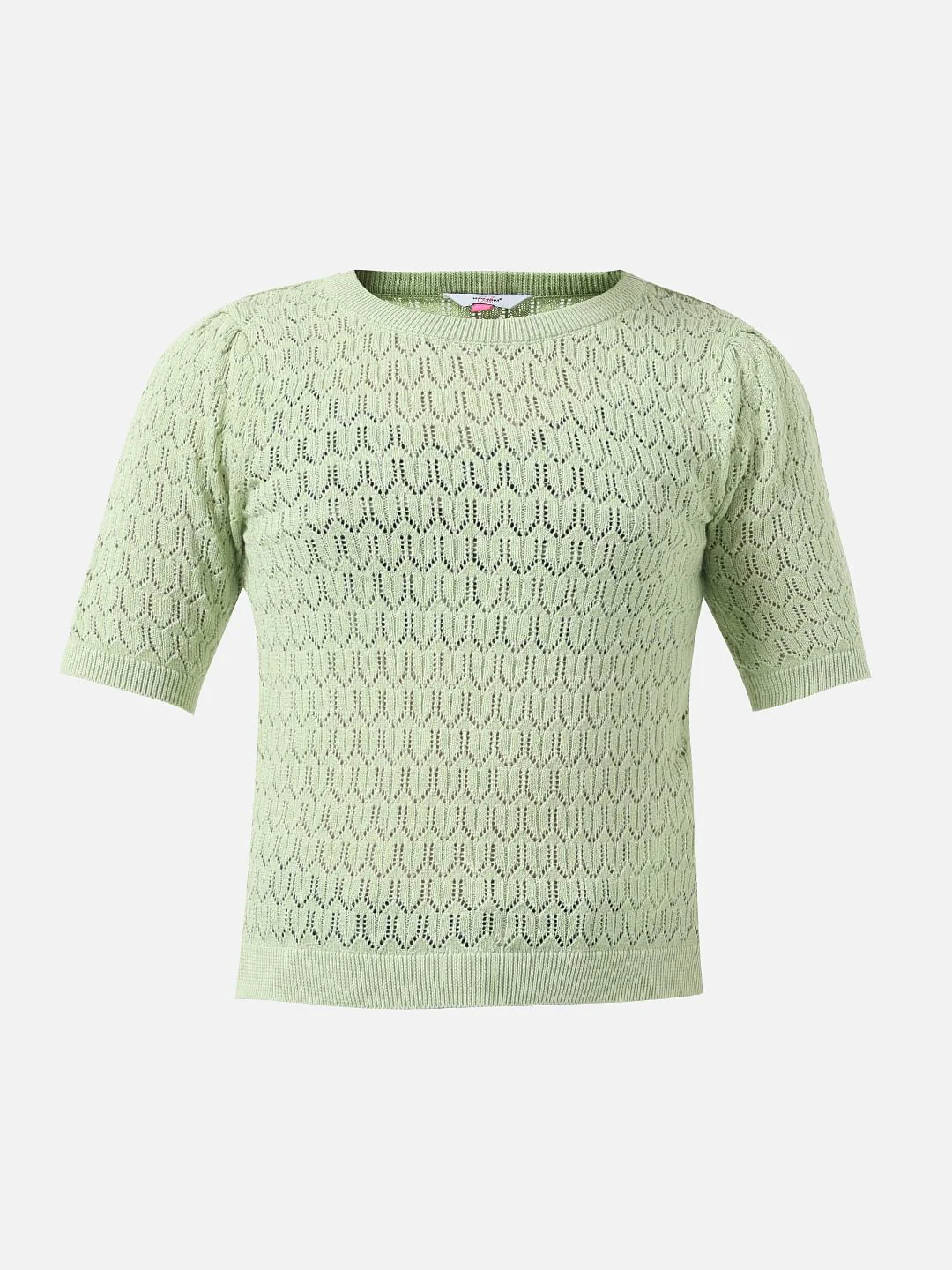 Girl Green Flat Knit Top - Image 6
