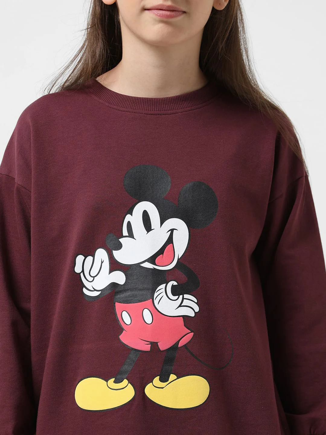 Girl X Disney Brown Mickey Sweatshirt Dress - Image 4