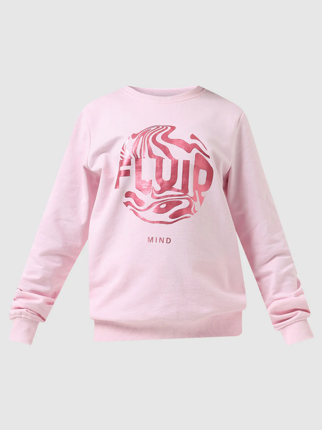 Girl Pink Graphic Print Sweatshirt - Image 6