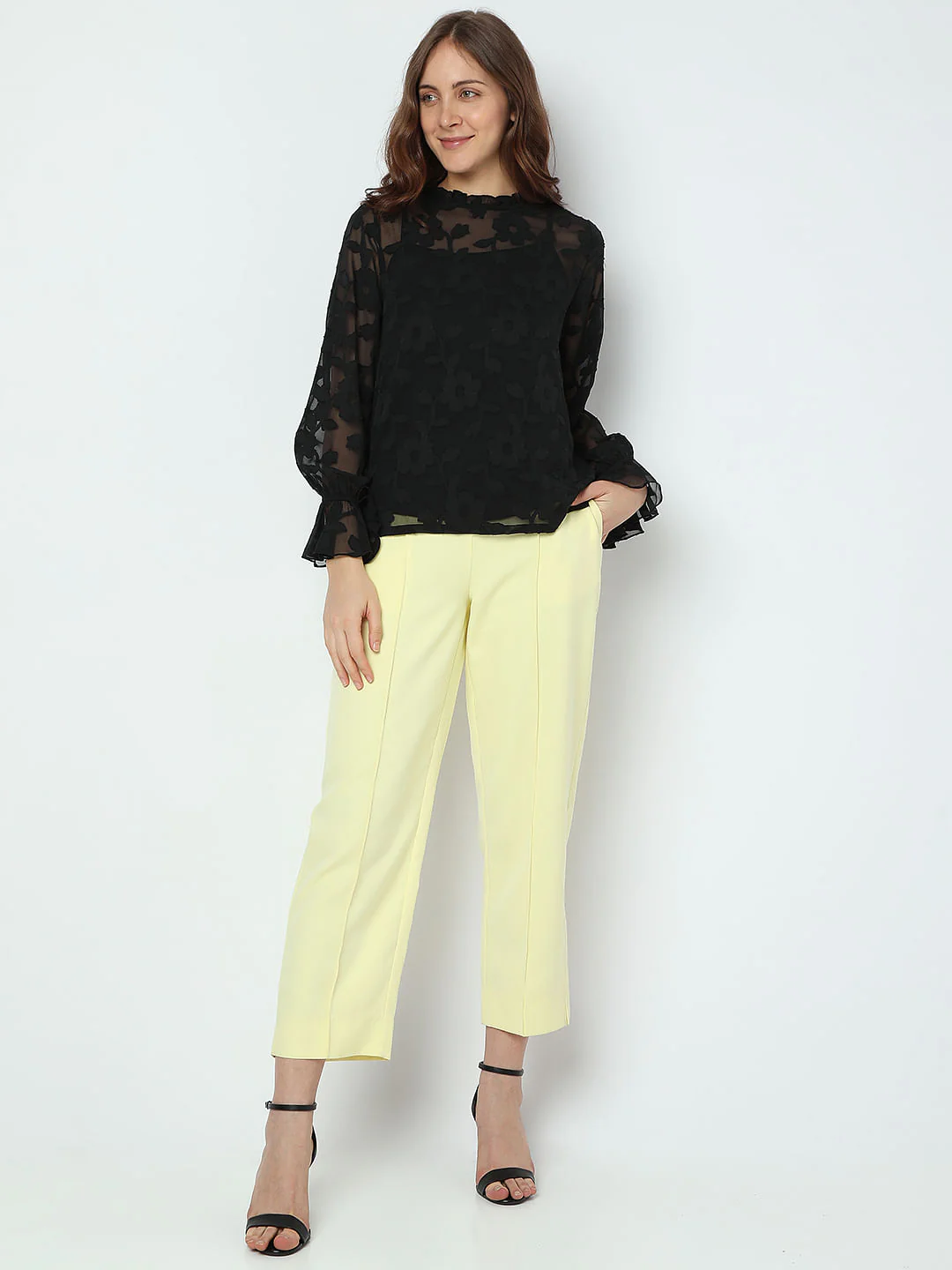 Black Floral Top - Image 5
