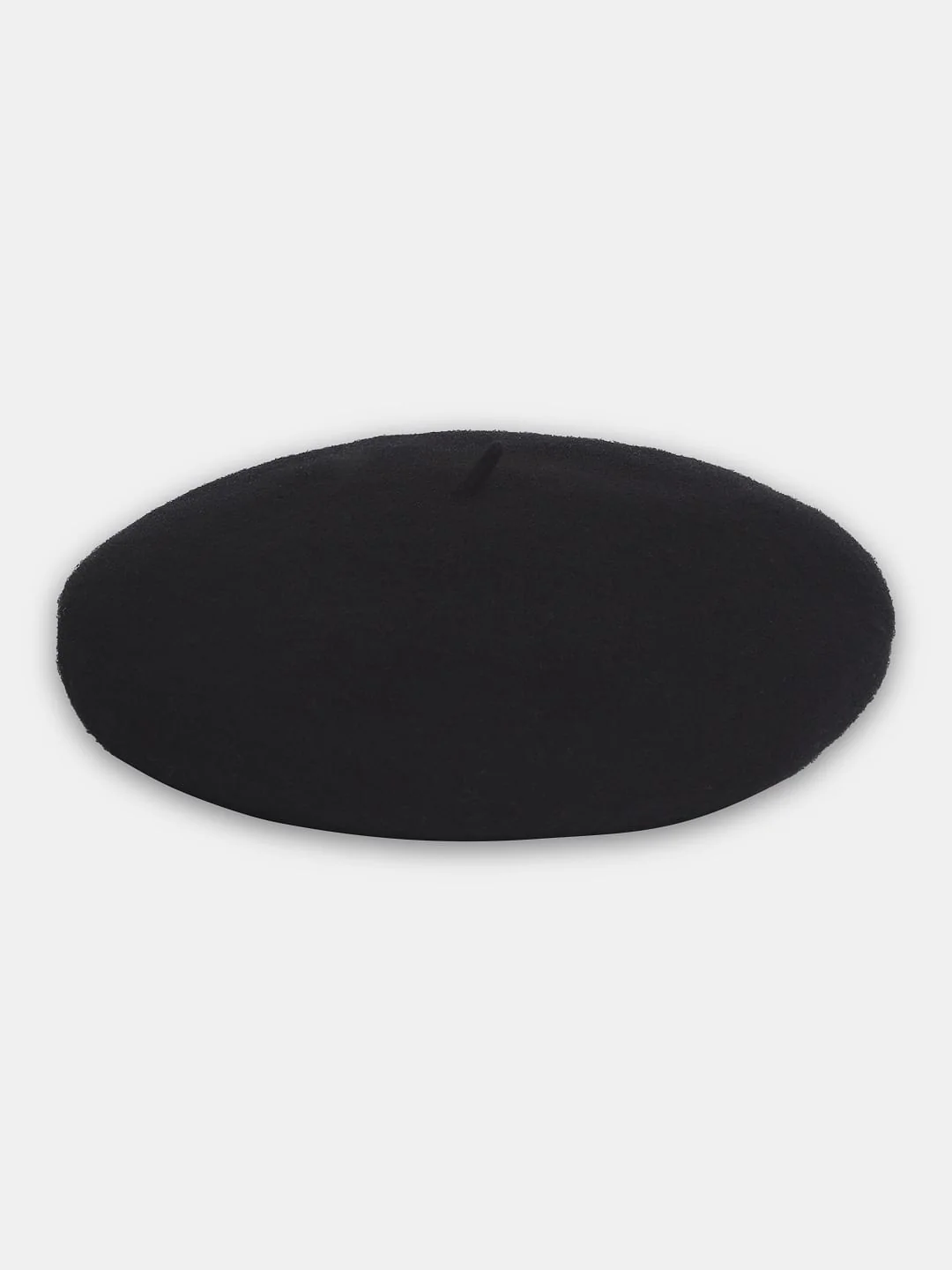 Black Wool Beret - Image 2