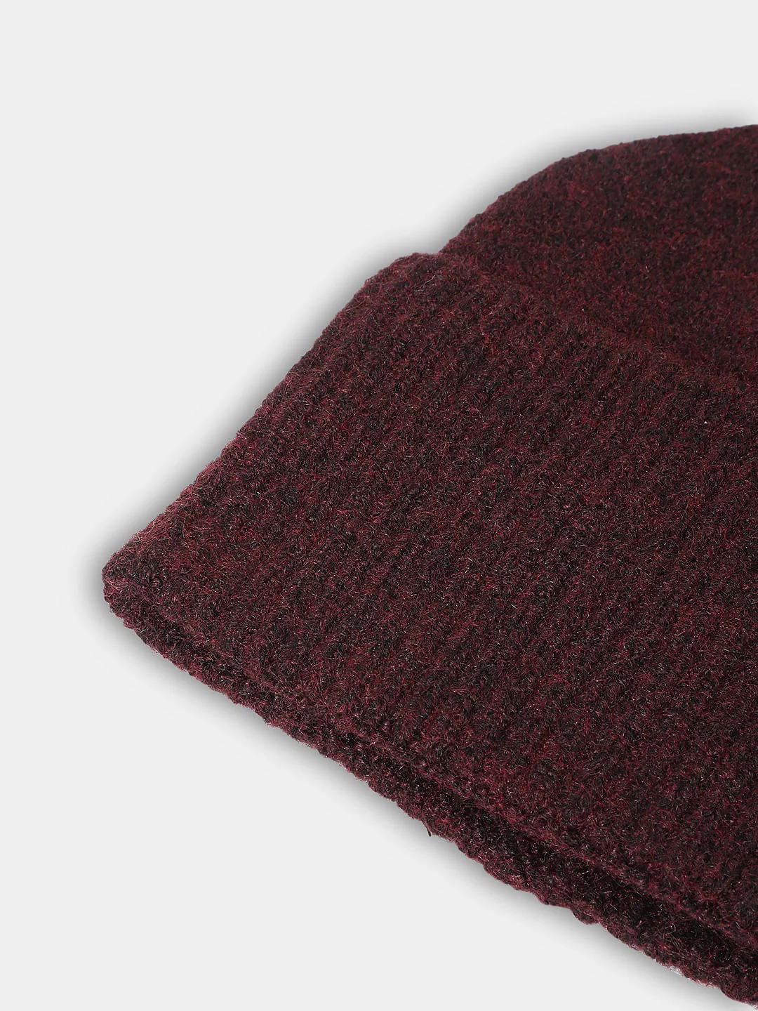 Burgundy Wool Beanie - Image 3