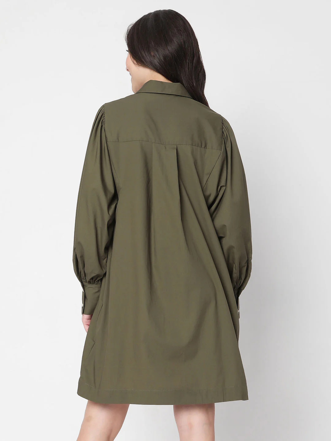 Green Button Down Dress - Image 4