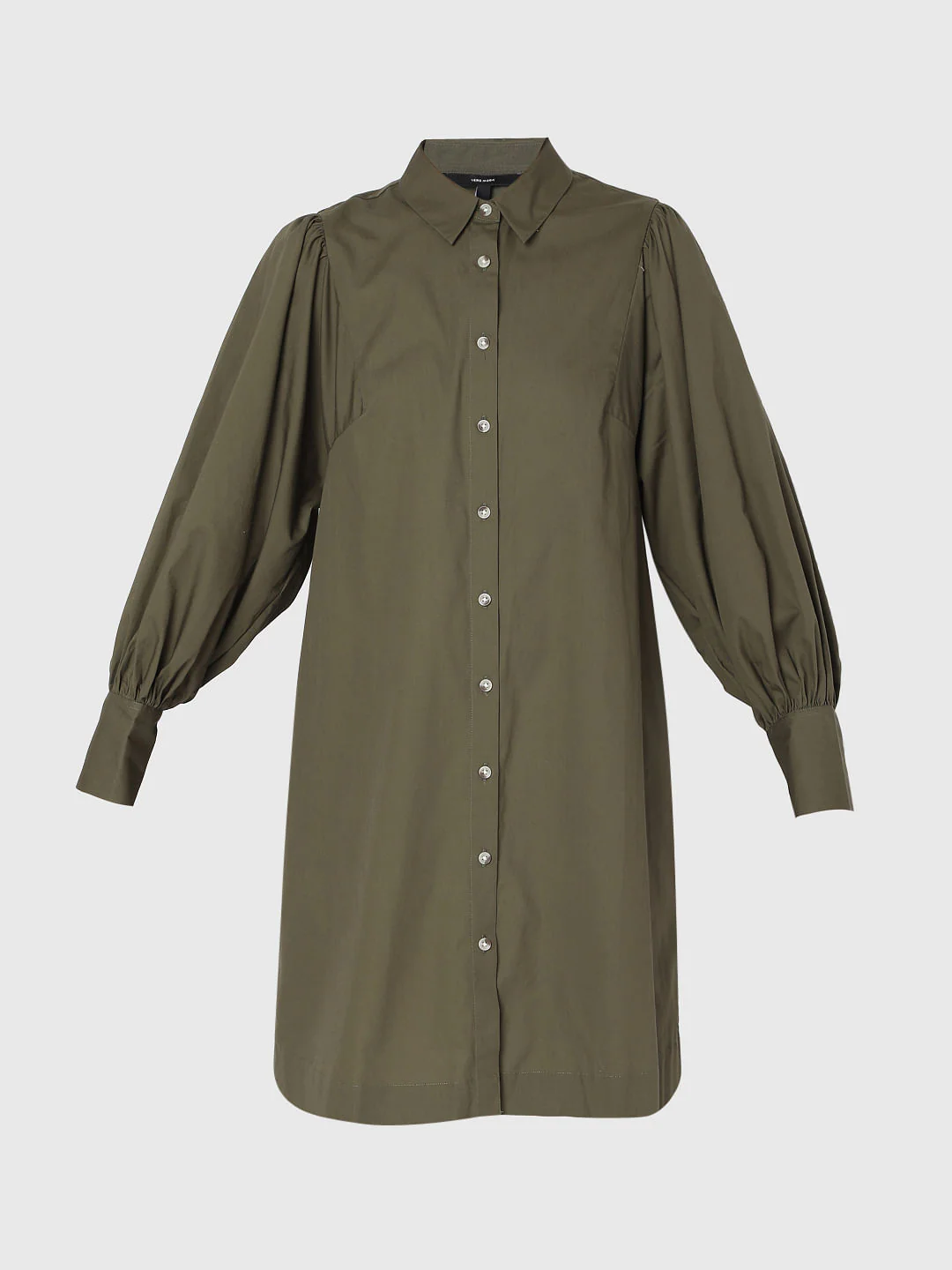 Green Button Down Dress - Image 7