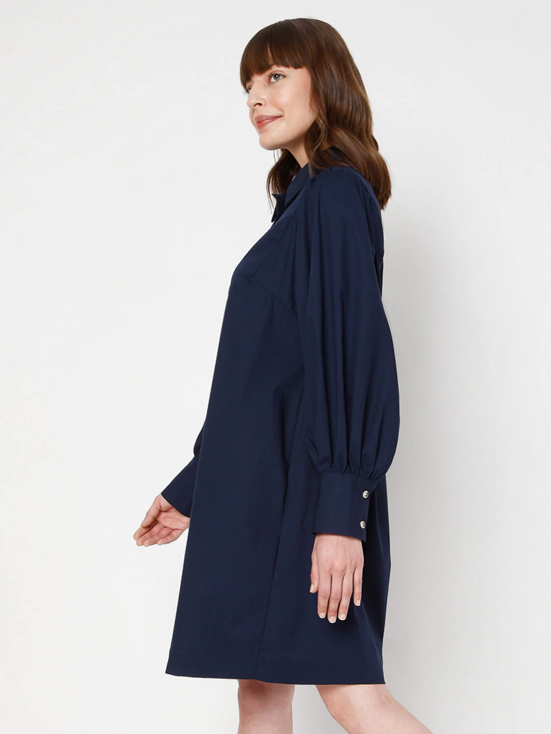 Blue Button Down Dress - Image 3