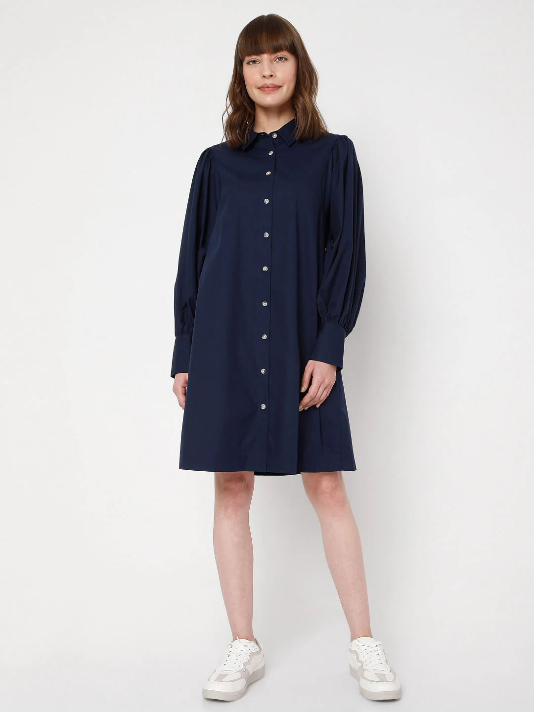 Blue Button Down Dress - Image 5