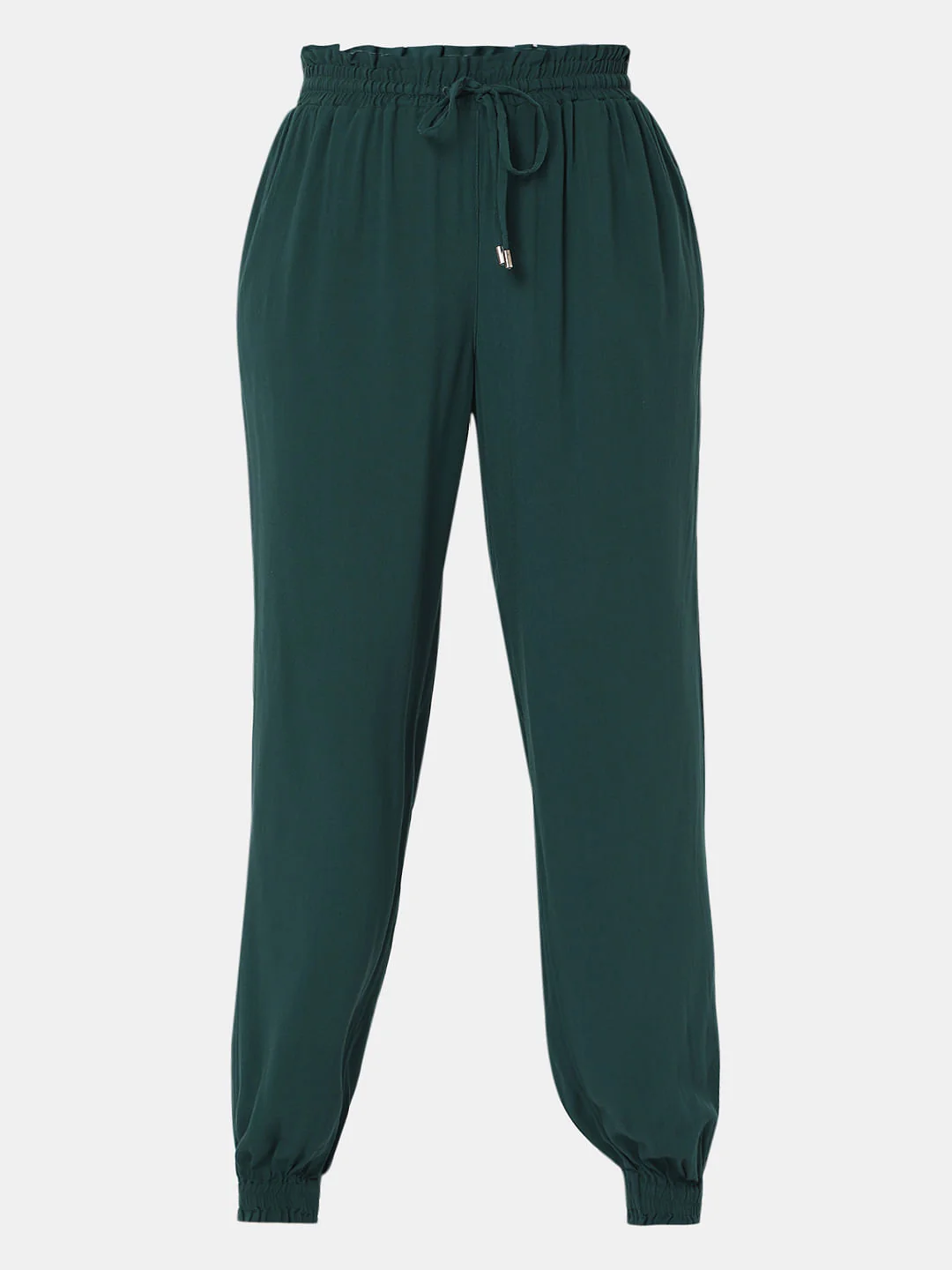Dark Green Mid Rise Cargo Pants - Image 7