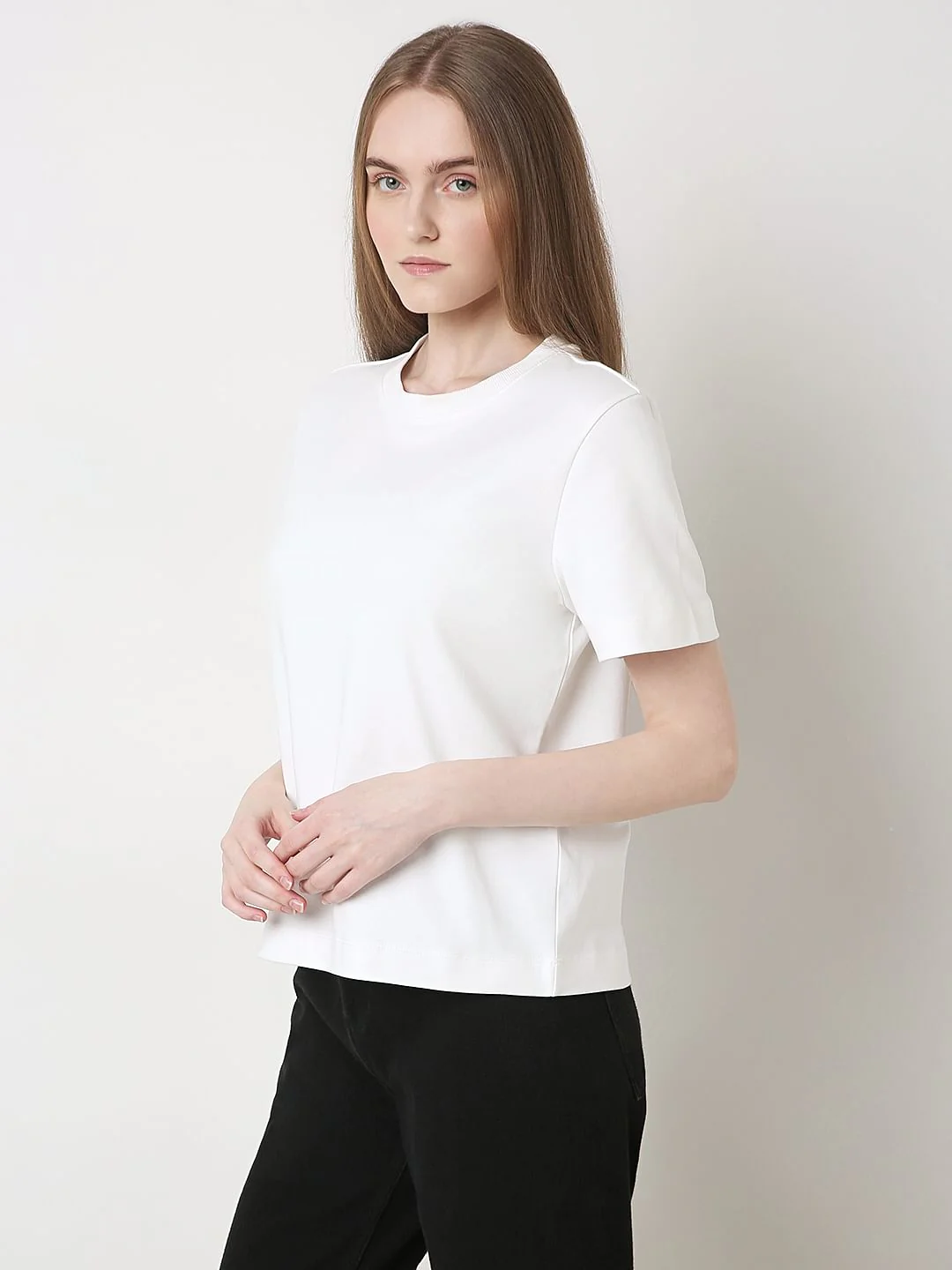 White Organic Cotton T-Shirt - Image 3
