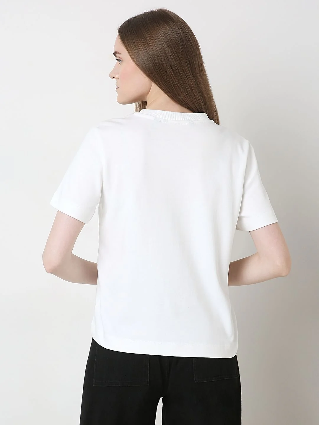 White Organic Cotton T-Shirt - Image 4