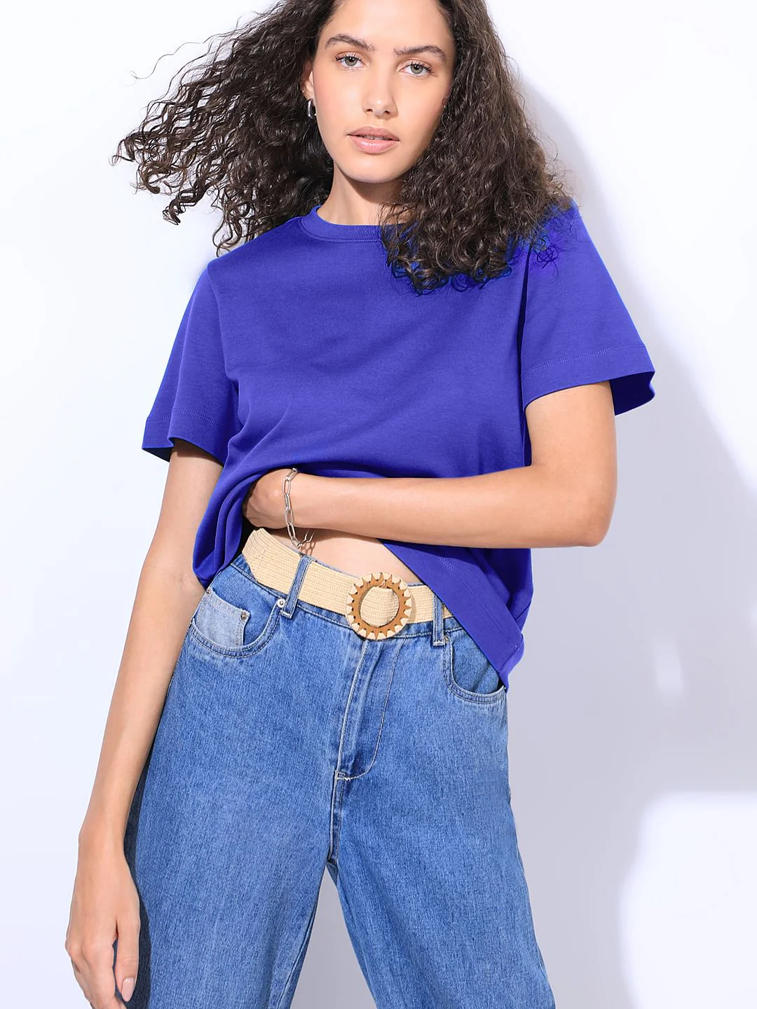 Blue Organic Cotton T-Shirt