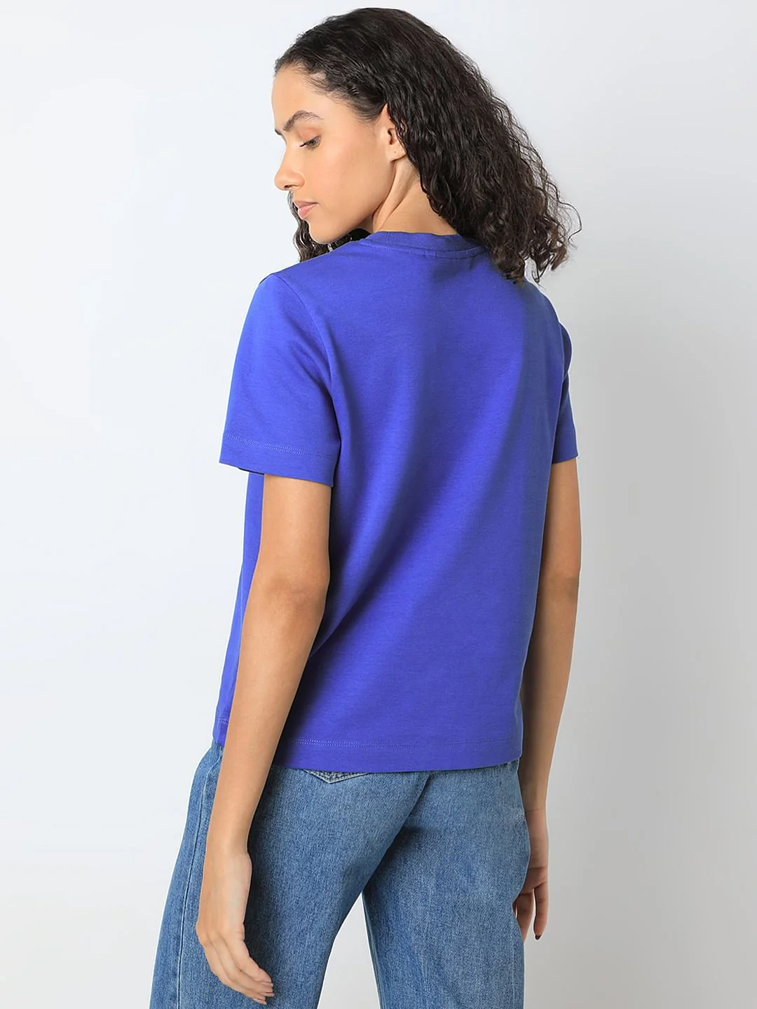 Blue Organic Cotton T-Shirt - Image 4
