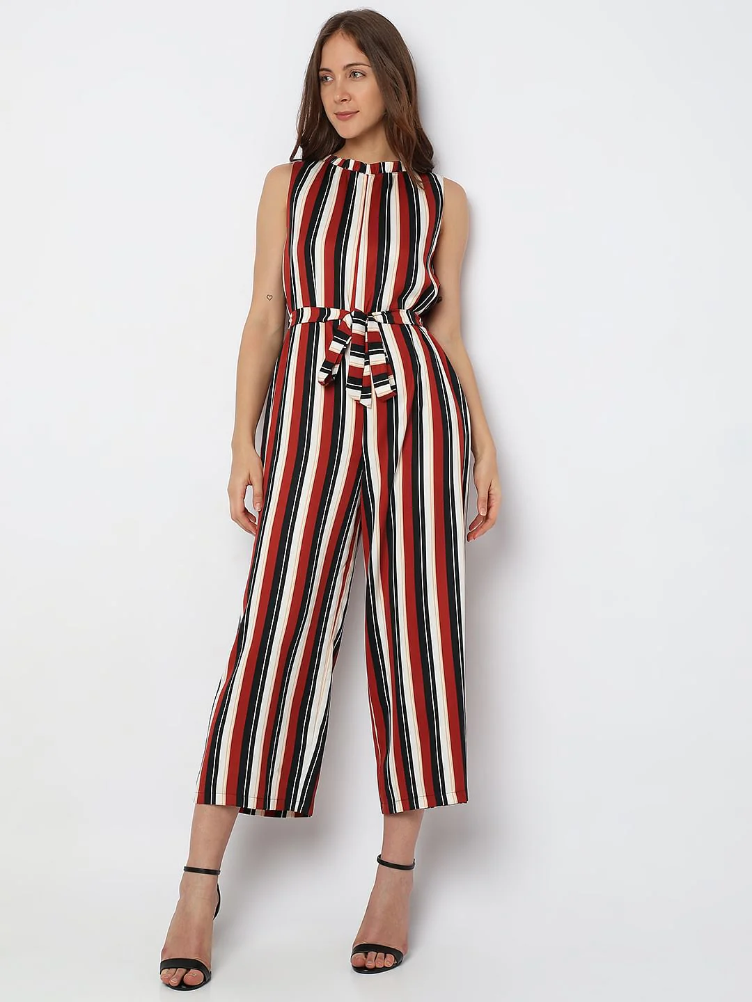 Red Striped Jumpsuit - Image 2