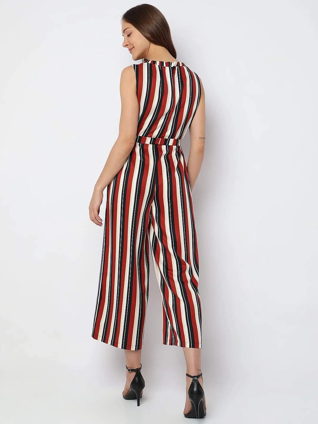 Red Striped Jumpsuit - Image 4