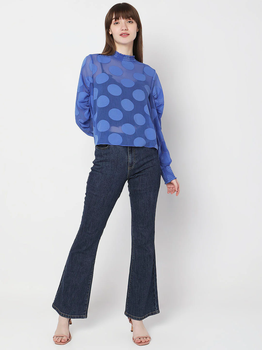 Blue Polka Dot Top - Image 5