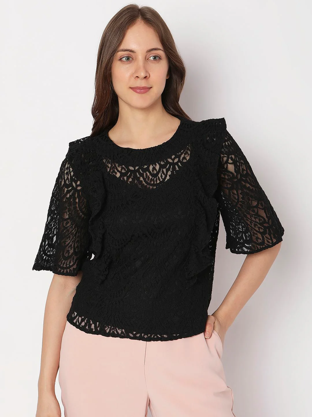 Black Lace Top - Image 2