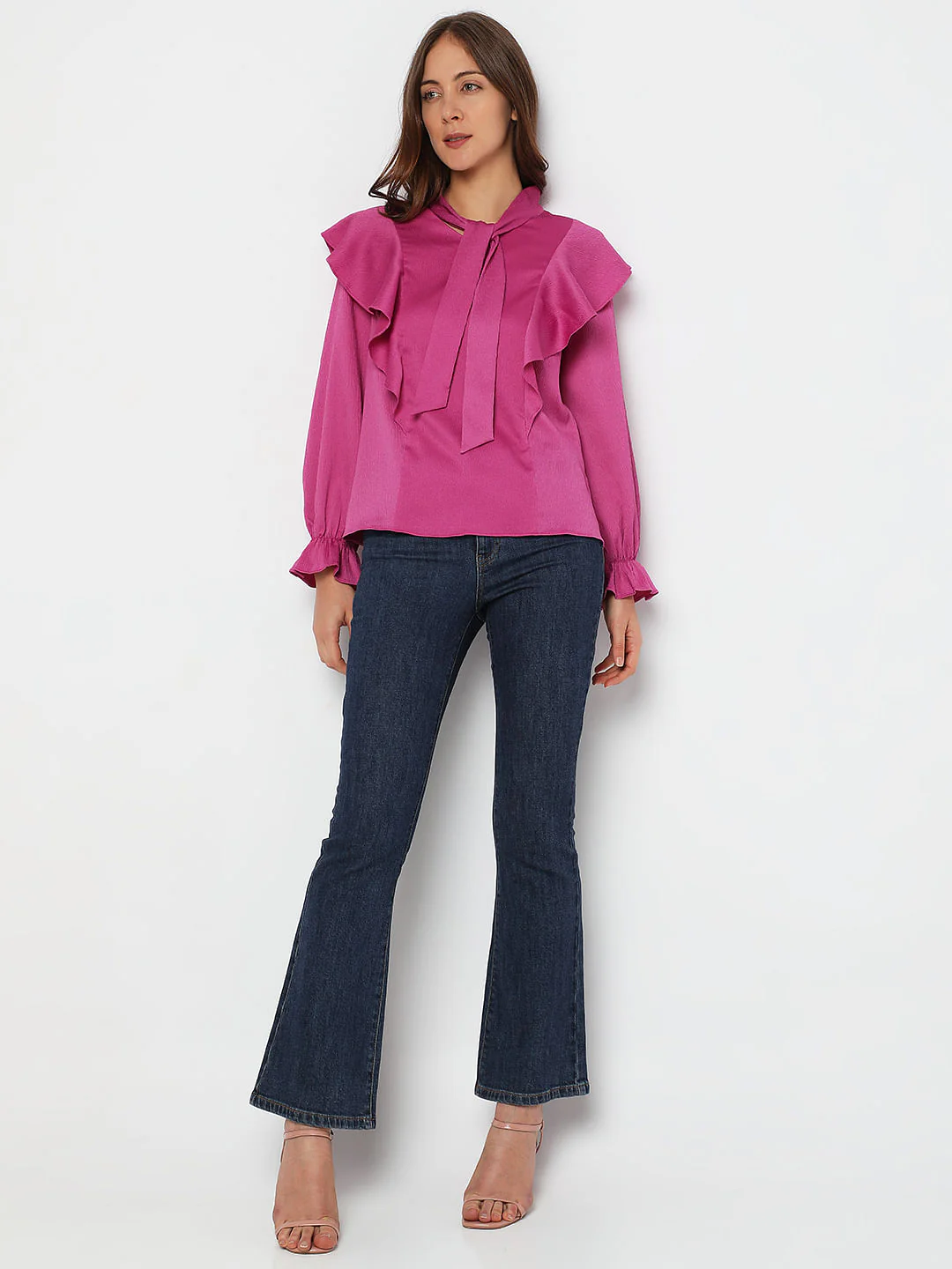 Purple Ruffle Sleeves Top - Image 5
