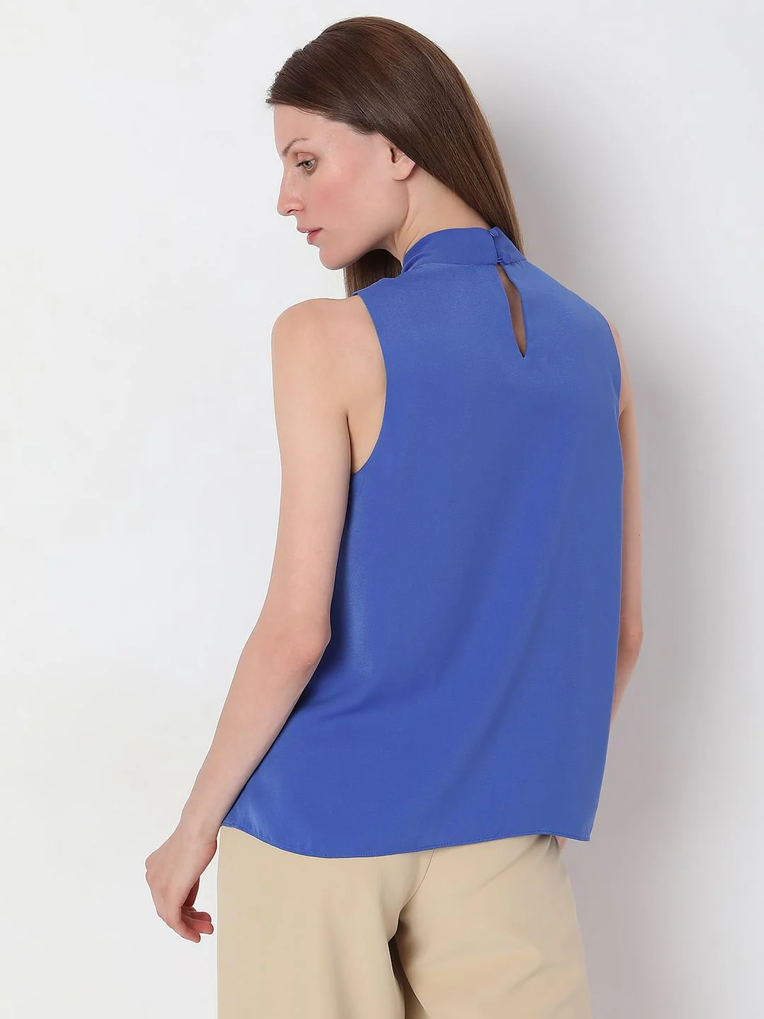 Blue Tie-Up Detail Top - Image 4
