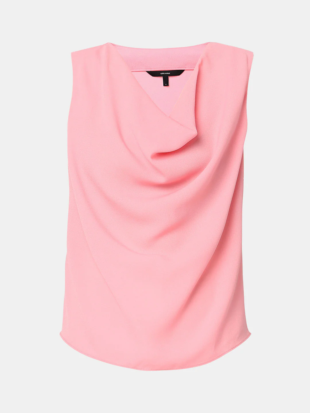 Pink Cowl Neck Sleeveless Top - Image 7