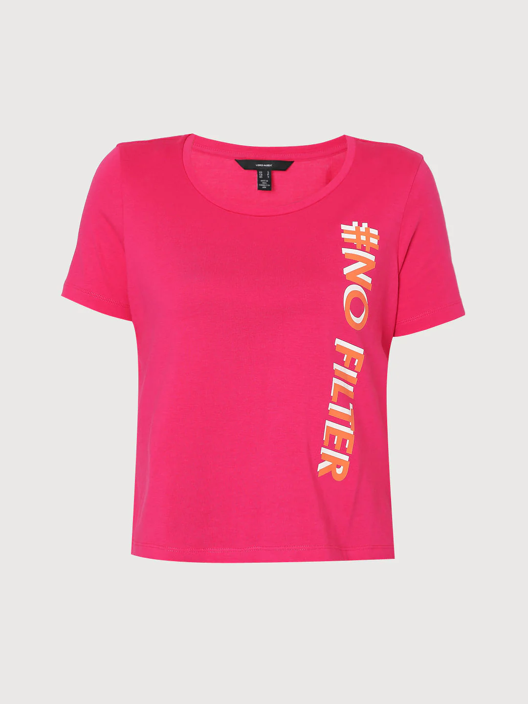 Pink Slogan Print T-Shirt - Image 6