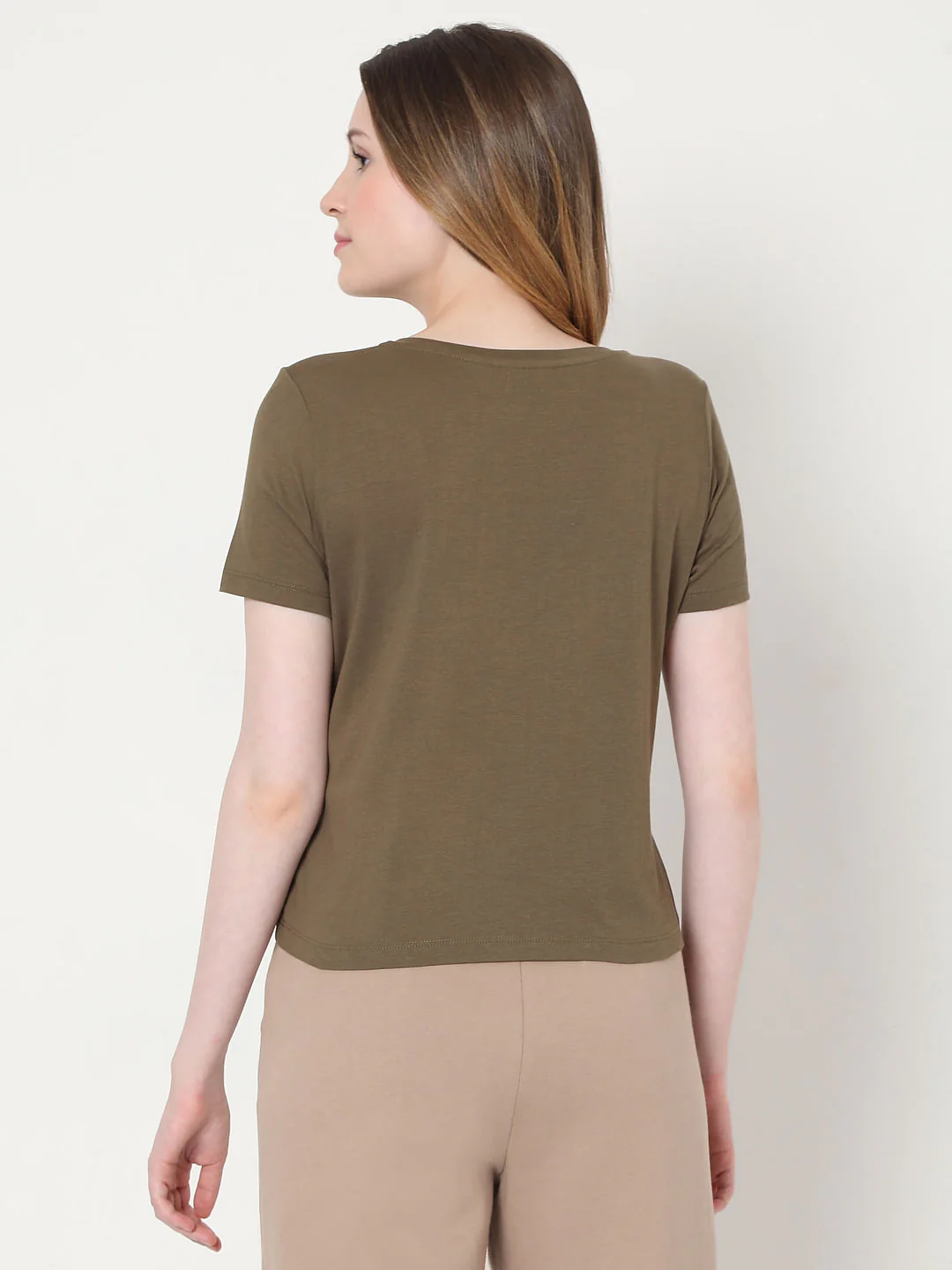 Green Text Print T-Shirt - Image 3